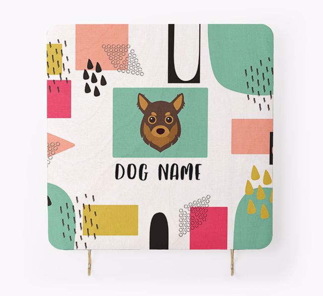 'Abstract Design' - Personalised {breedFullName} Lead & Collar Hanger